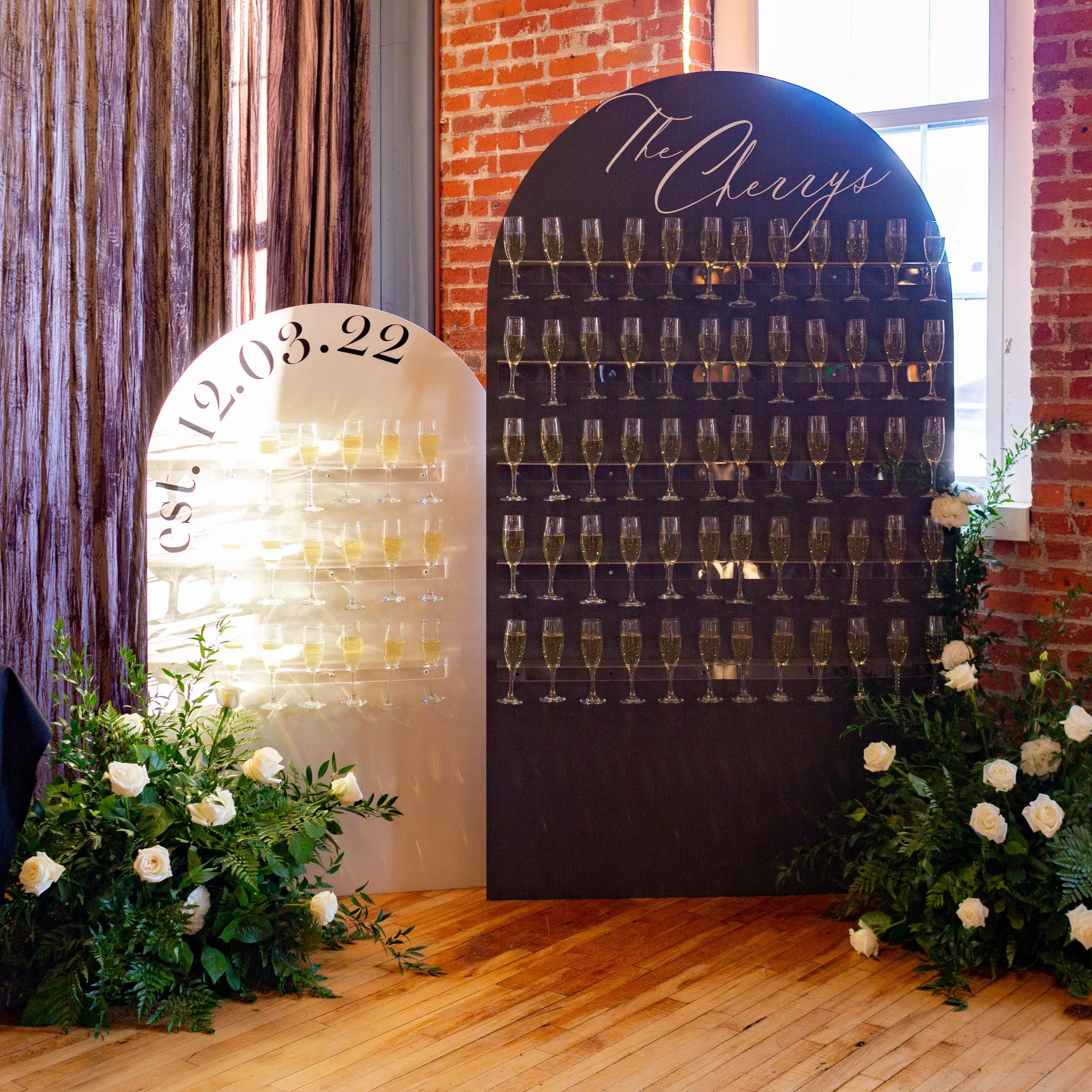 Curved Champagne Wall 