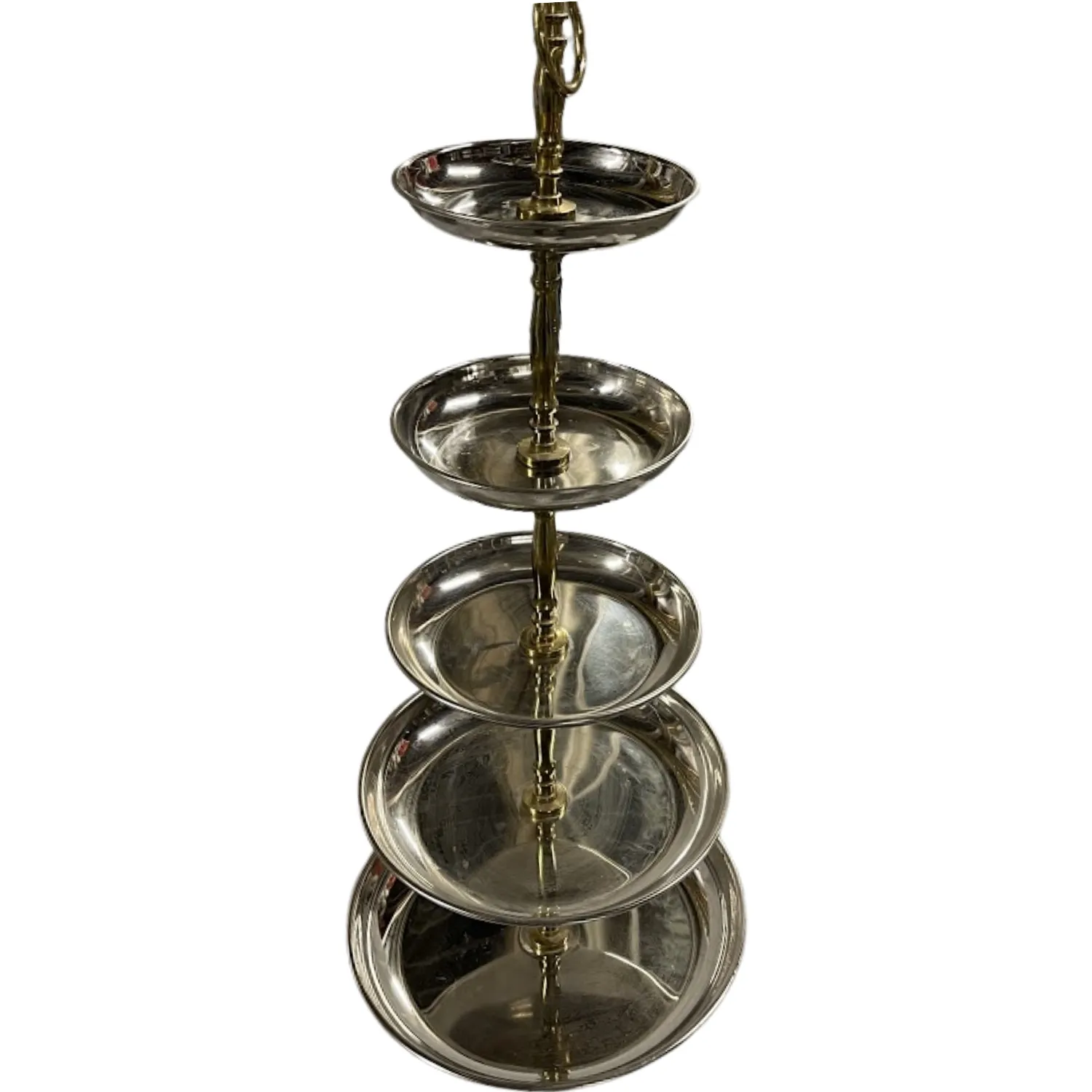 Silver & Gold Tiered Dessert Stand