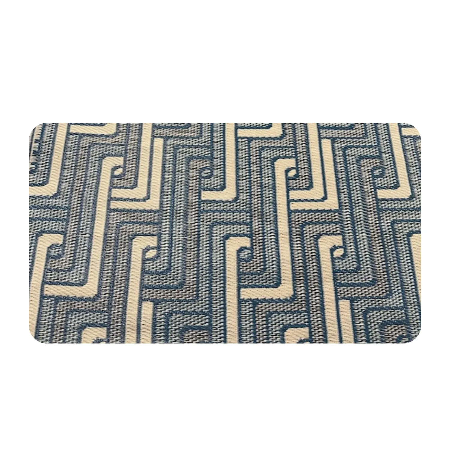 Woven Blue & White Outdoor Rug