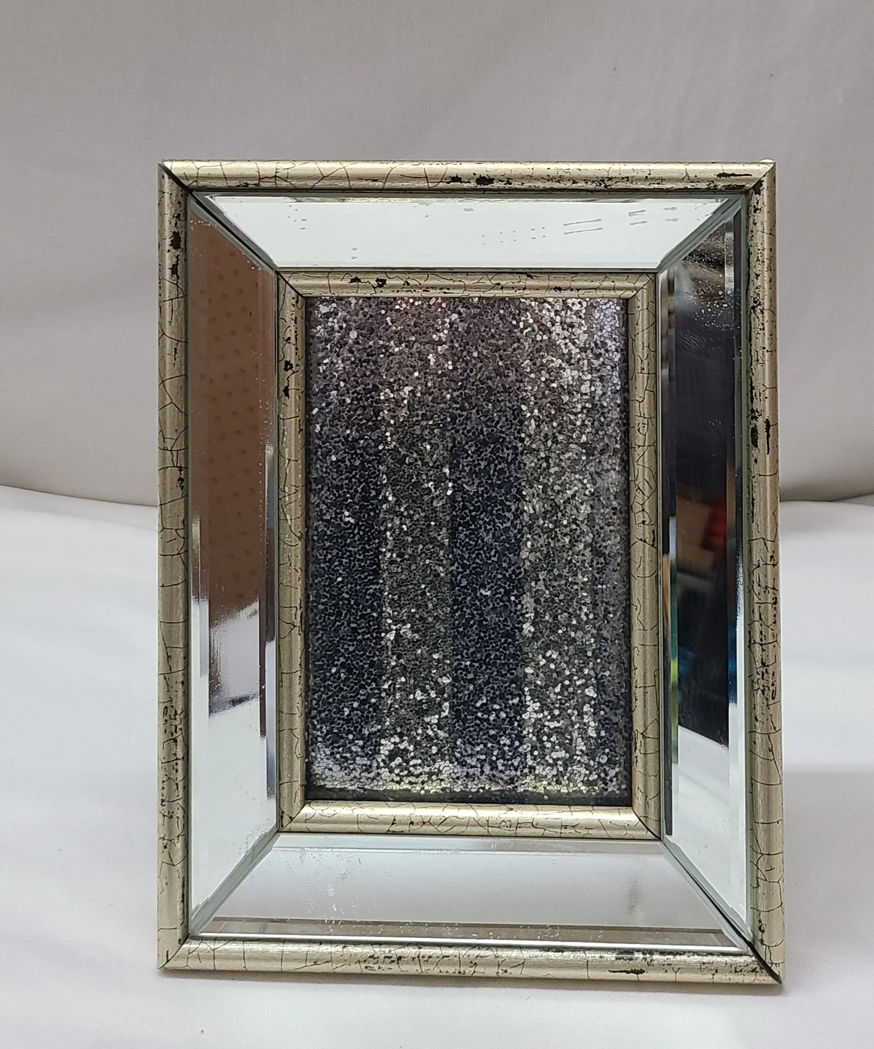 Mirror & Gray Frame 4"x4" or 4"x6"