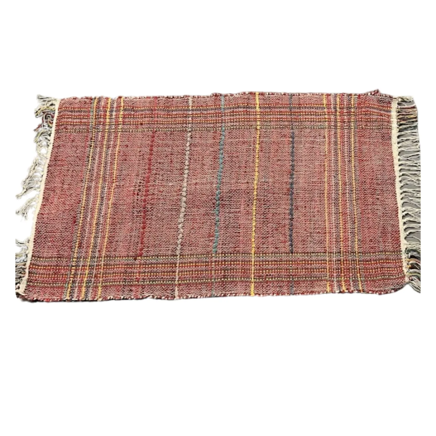 Red Fringe Rug