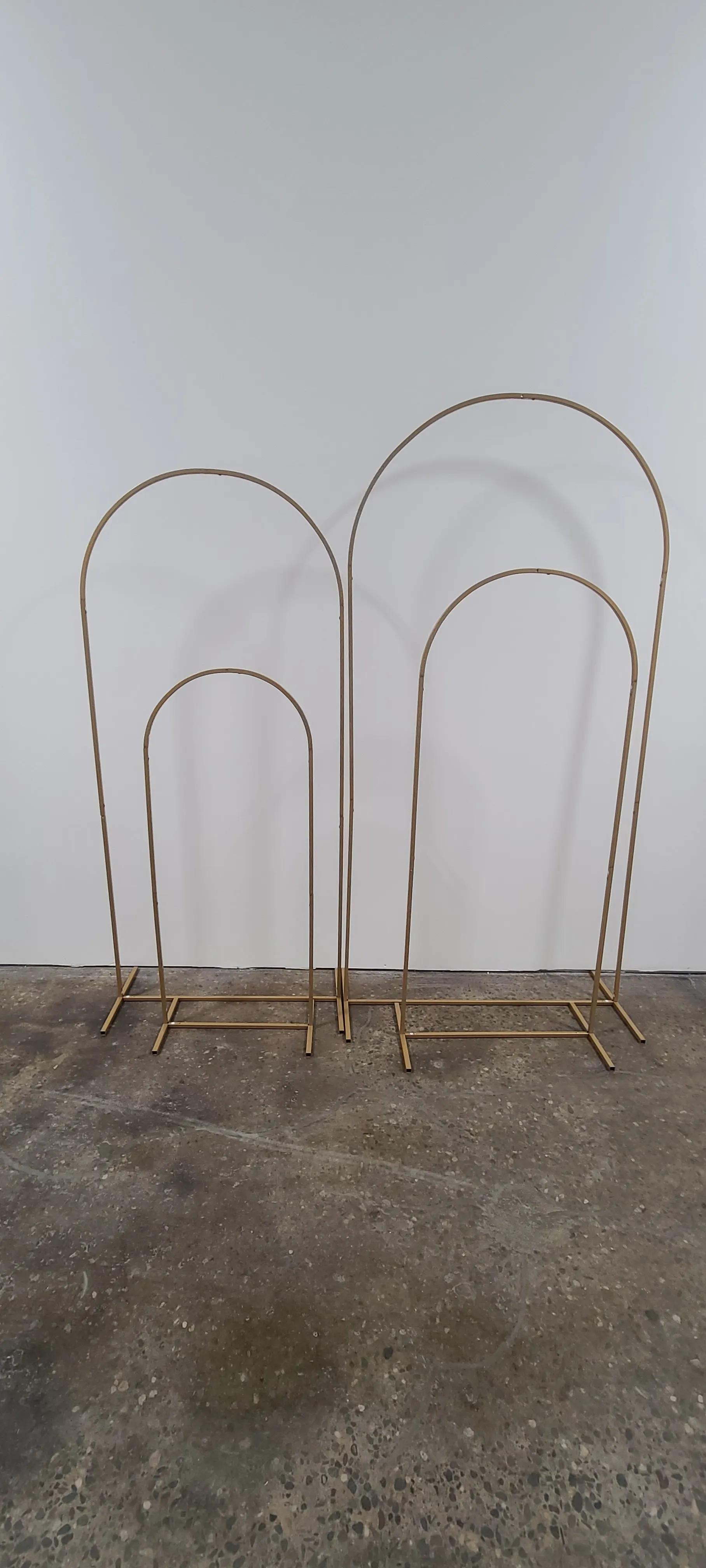 Gold Metal Curve Backdrop