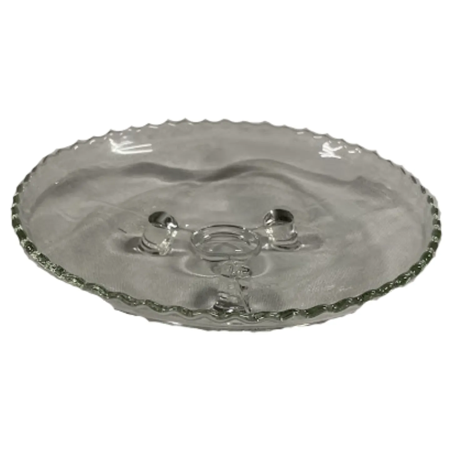Tri Legged Crystal Dessert Stand