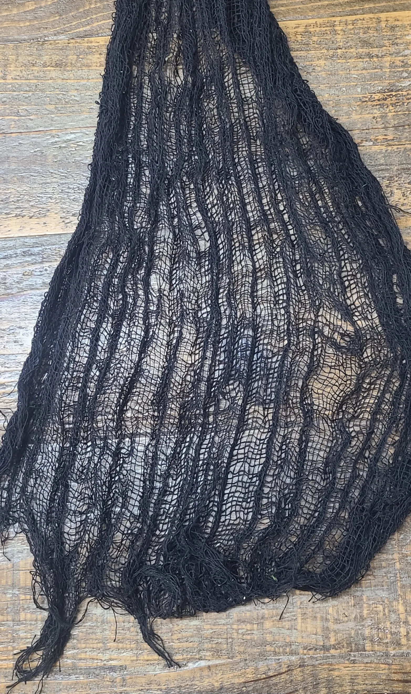 Black Gauze Table Runner
