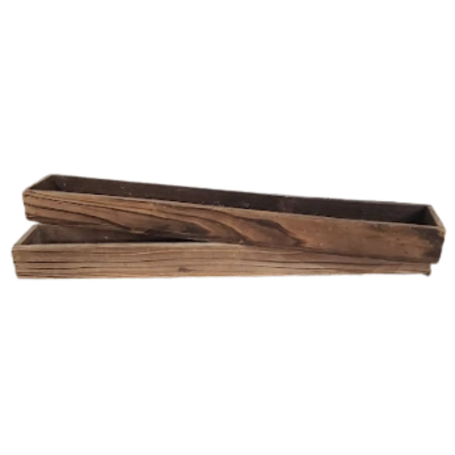 Dark Wood Large Rectangle Boxes