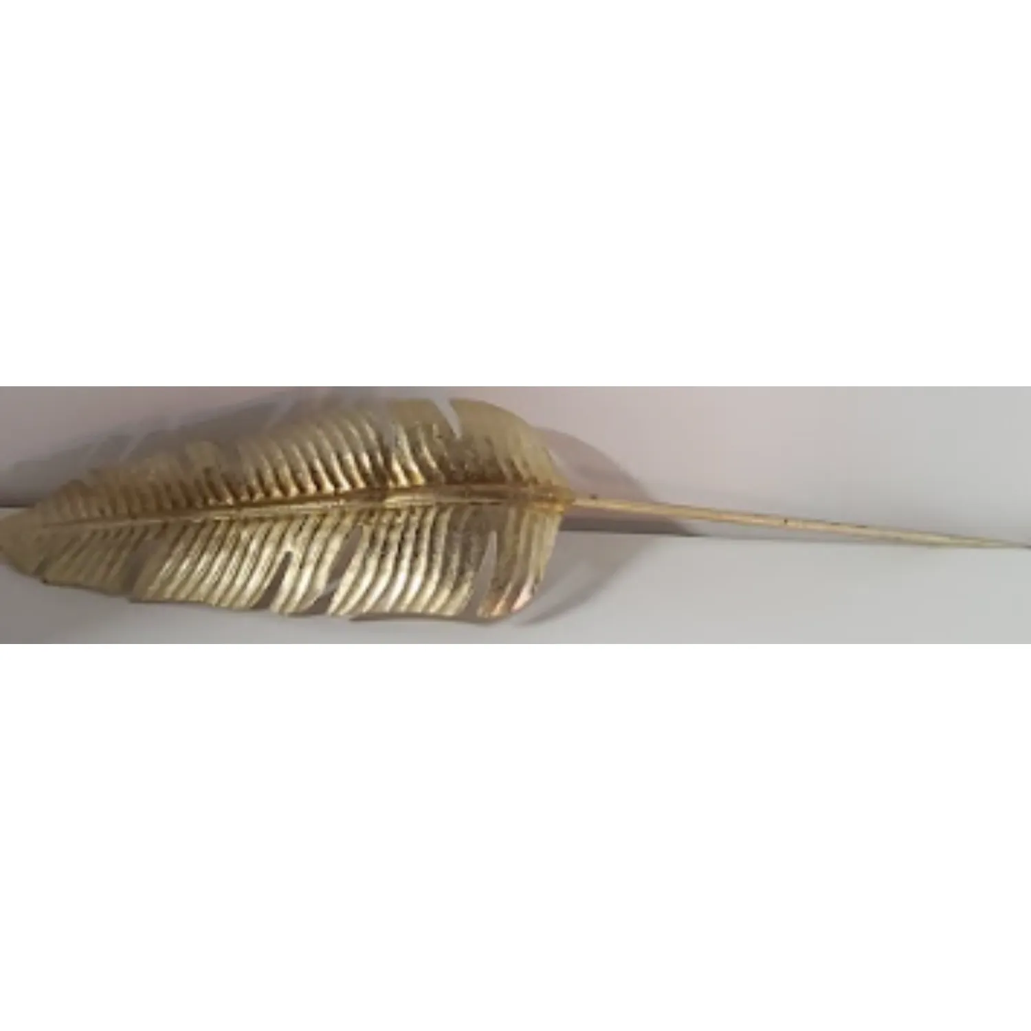 Metal Gold Feather