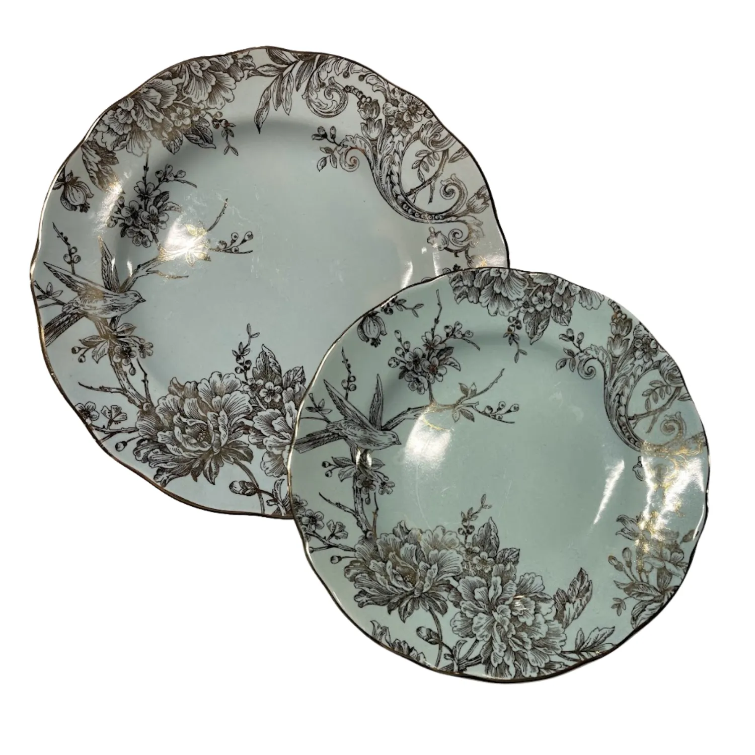 Gold & Blue Plate Collection