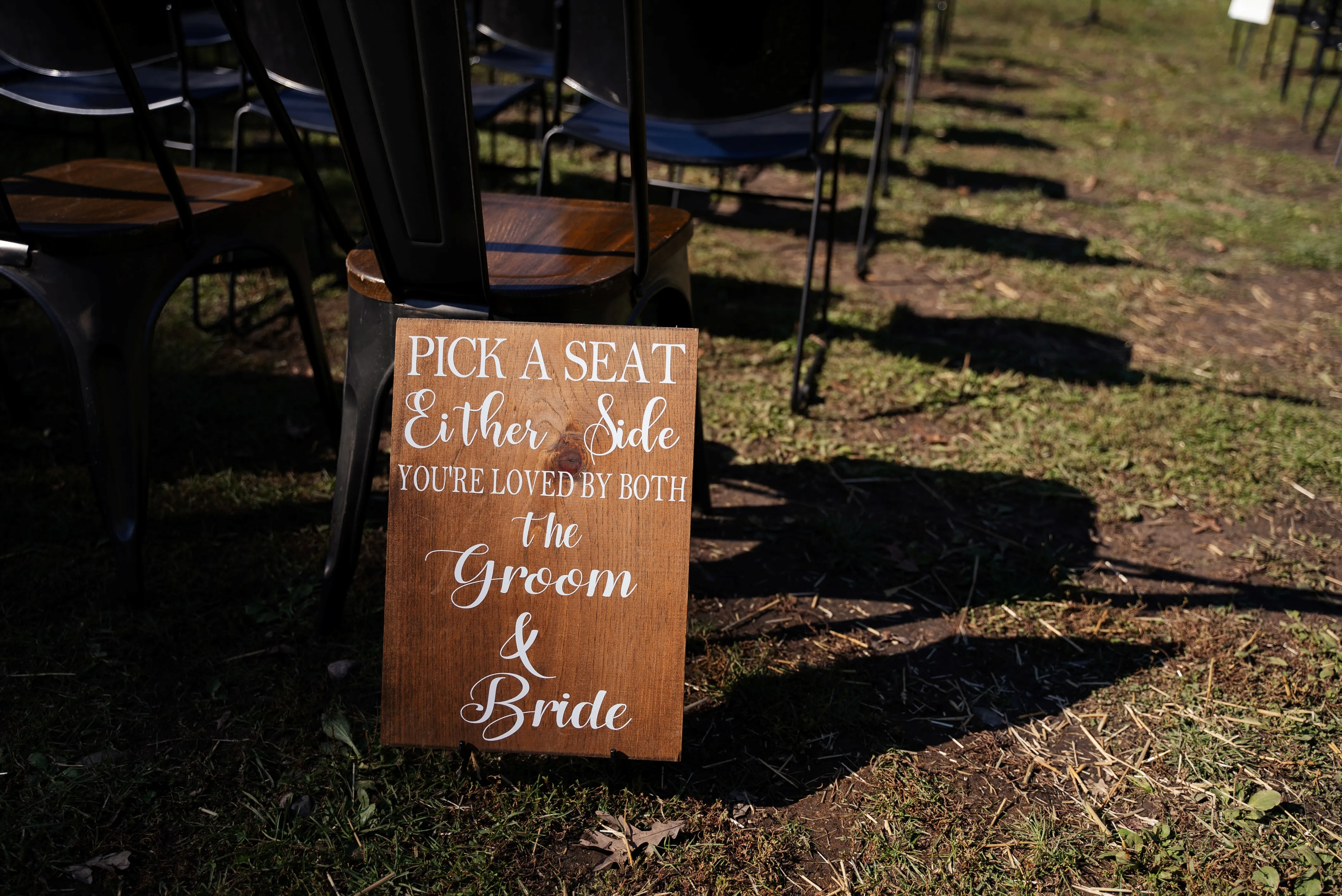 Pick a Seat Sign