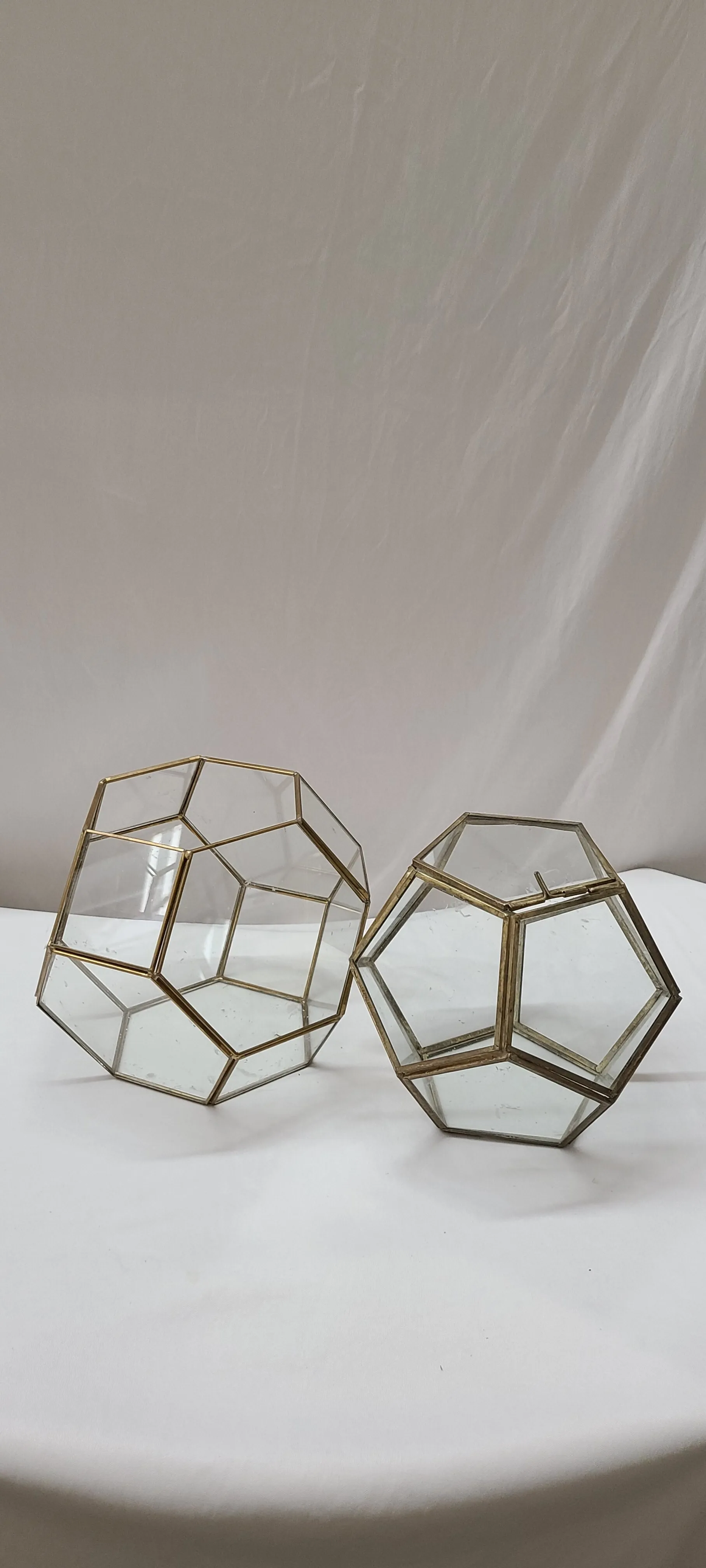 Assorted Glass & Gold Geometric Soccer Ball