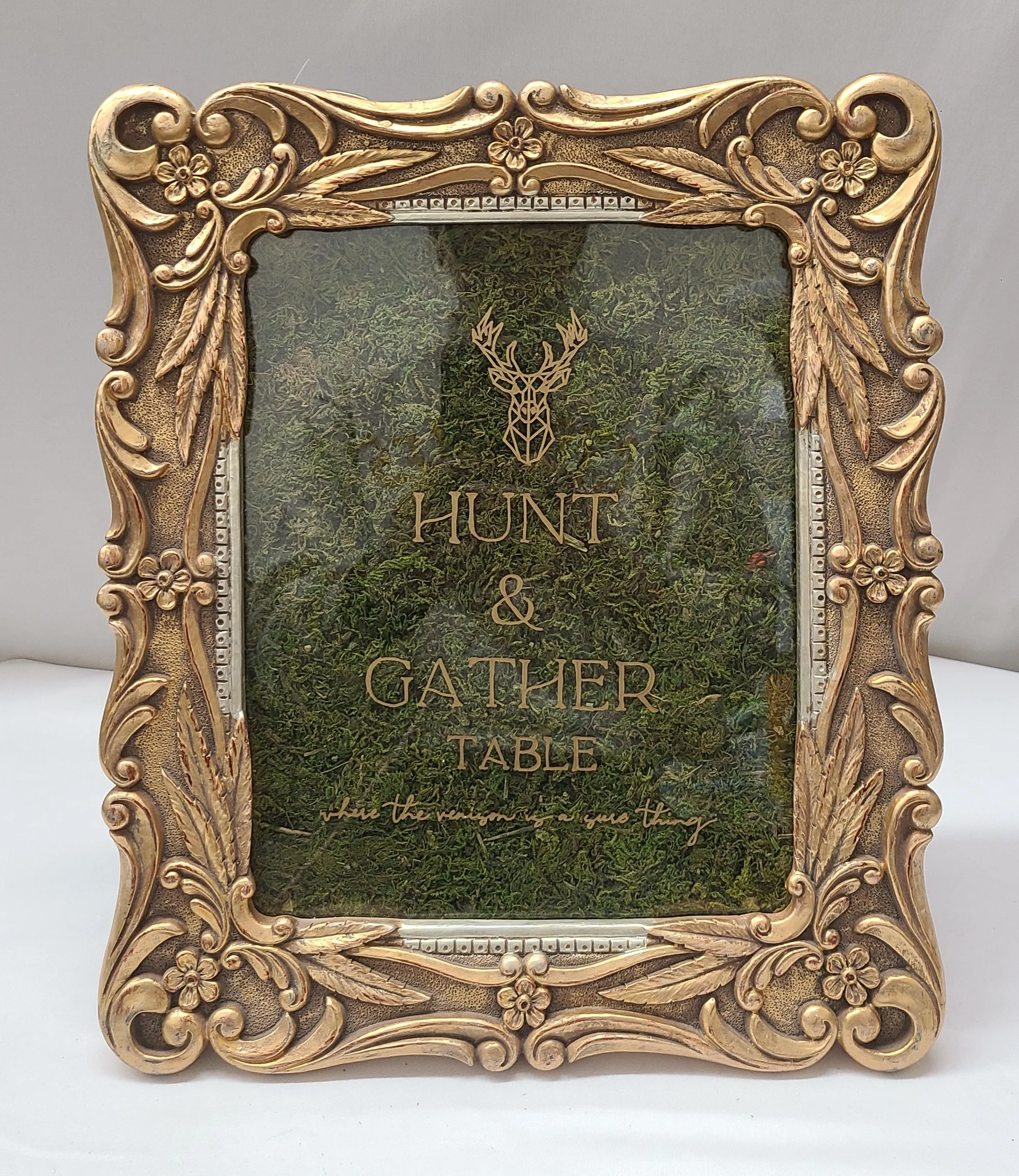 Ornate Flower Gold Frame 8"x10"