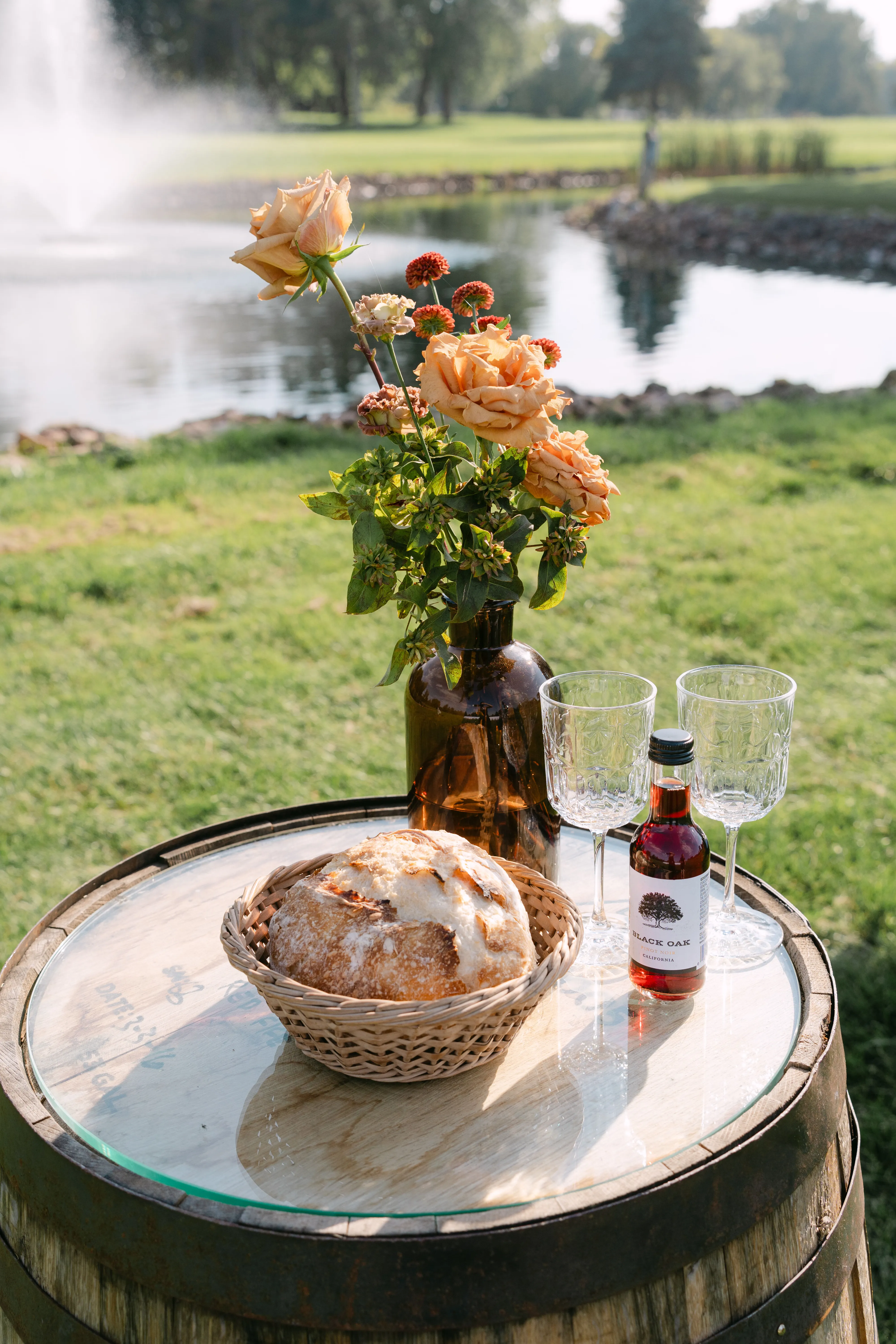 Plain Amber Bud Vases