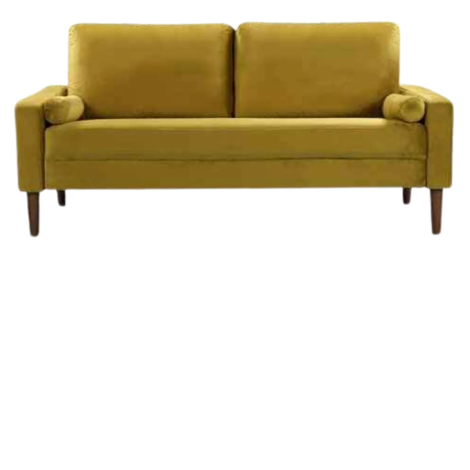 Yellow-Green Velvet Couch