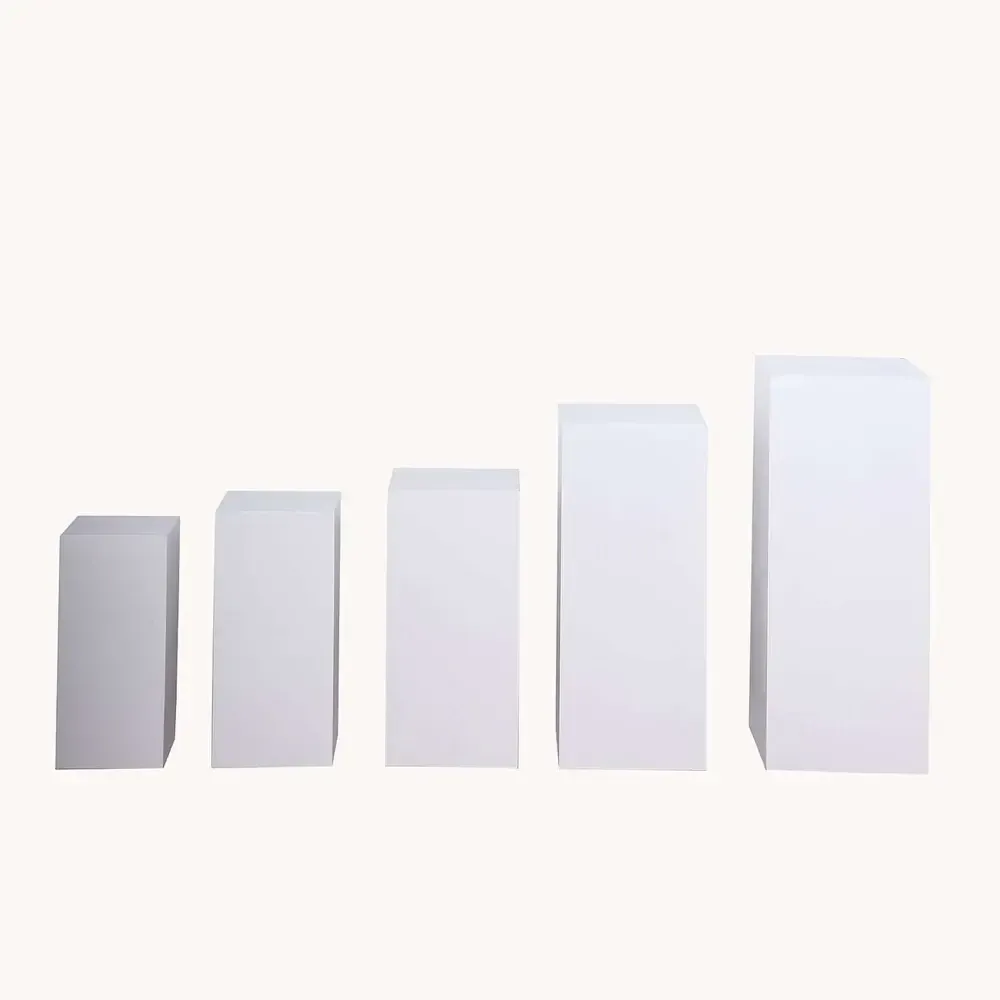  White Metal Pillars