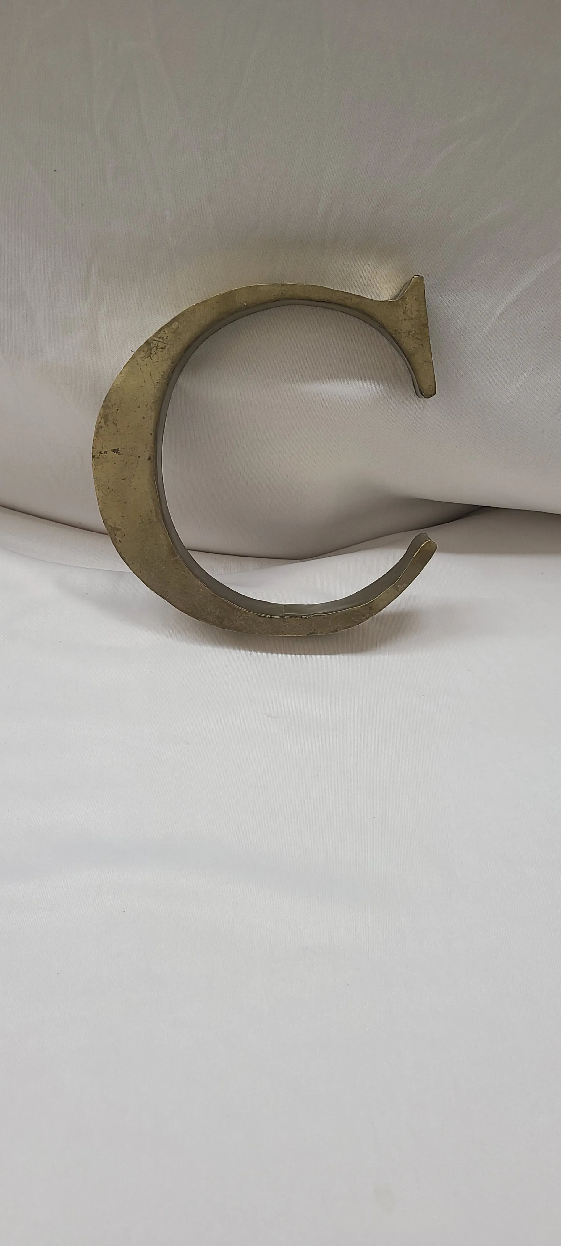 Rustic Gold Letter C