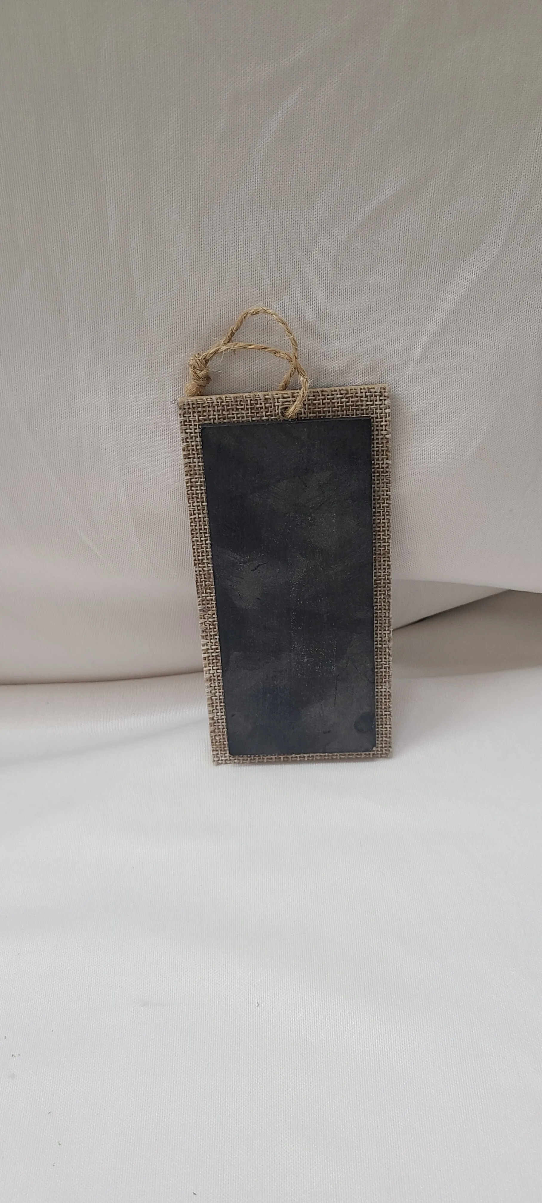 Small Burlap Chalkboard