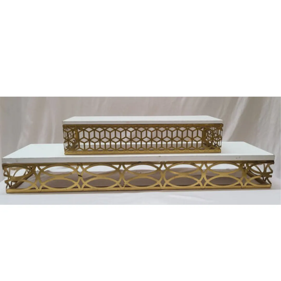 White & Gold Riser