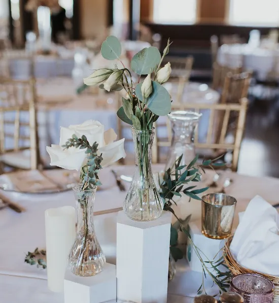 Twisted Glass Bud Vase