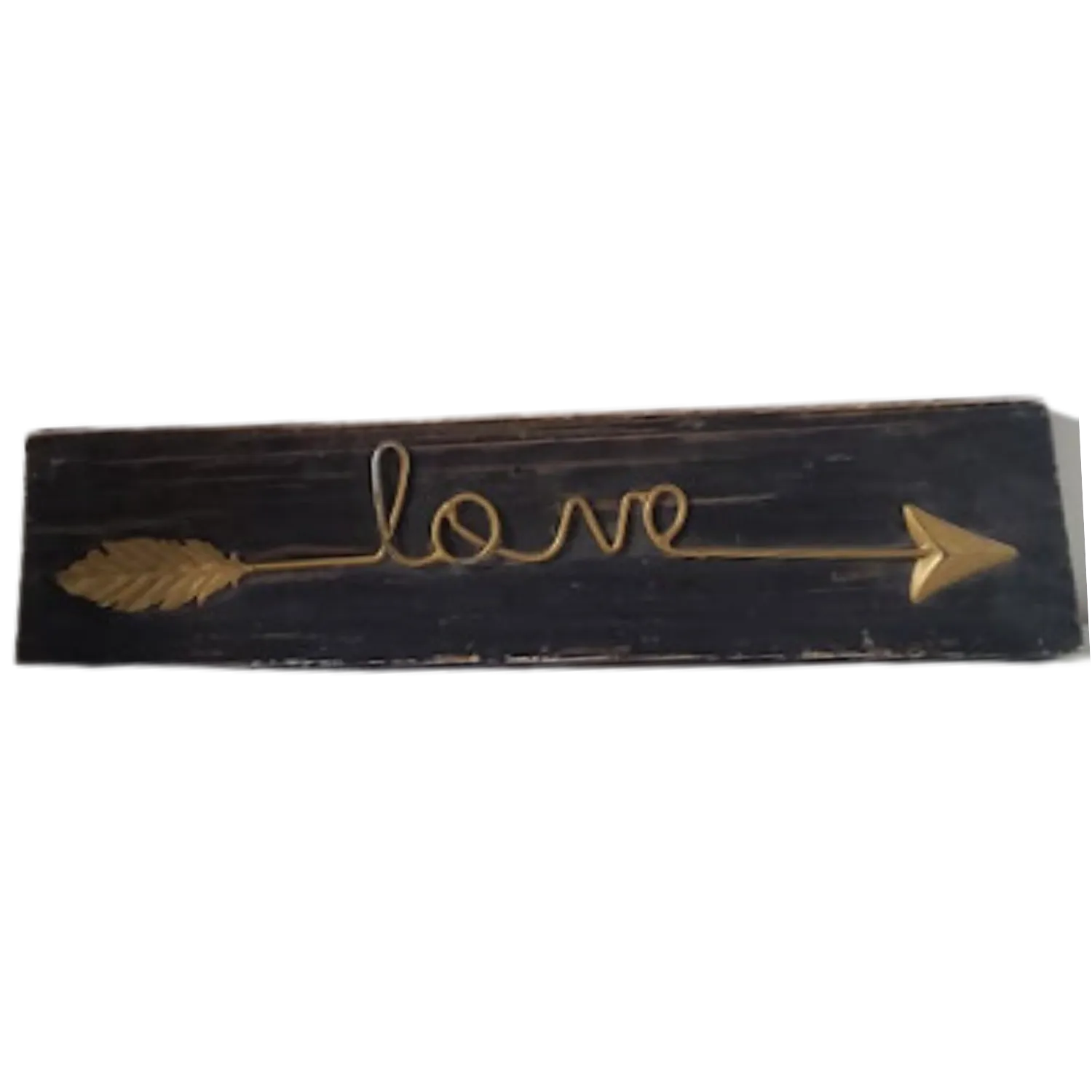 Wood and Metal Love Sign