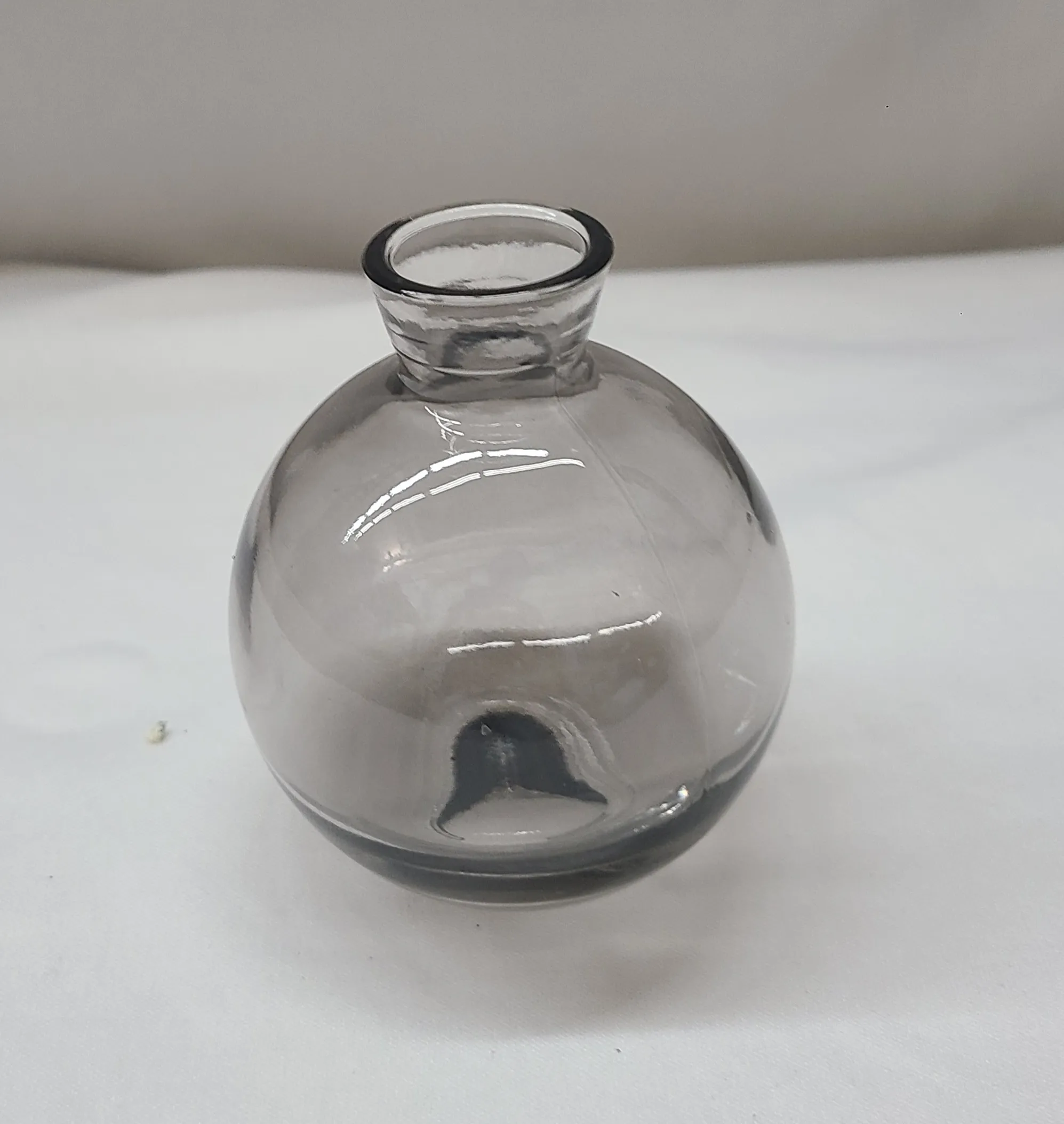 Gray Short Neck Bubble Bud Vases