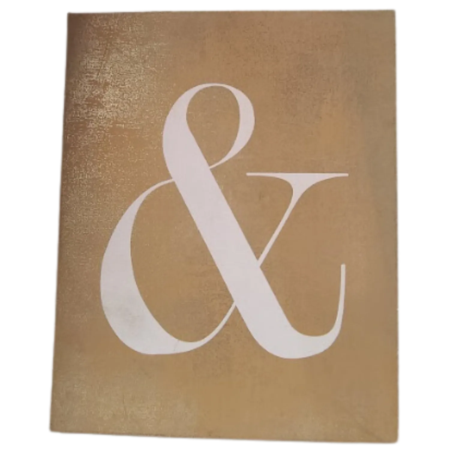 Gold "&" Canvas Sign