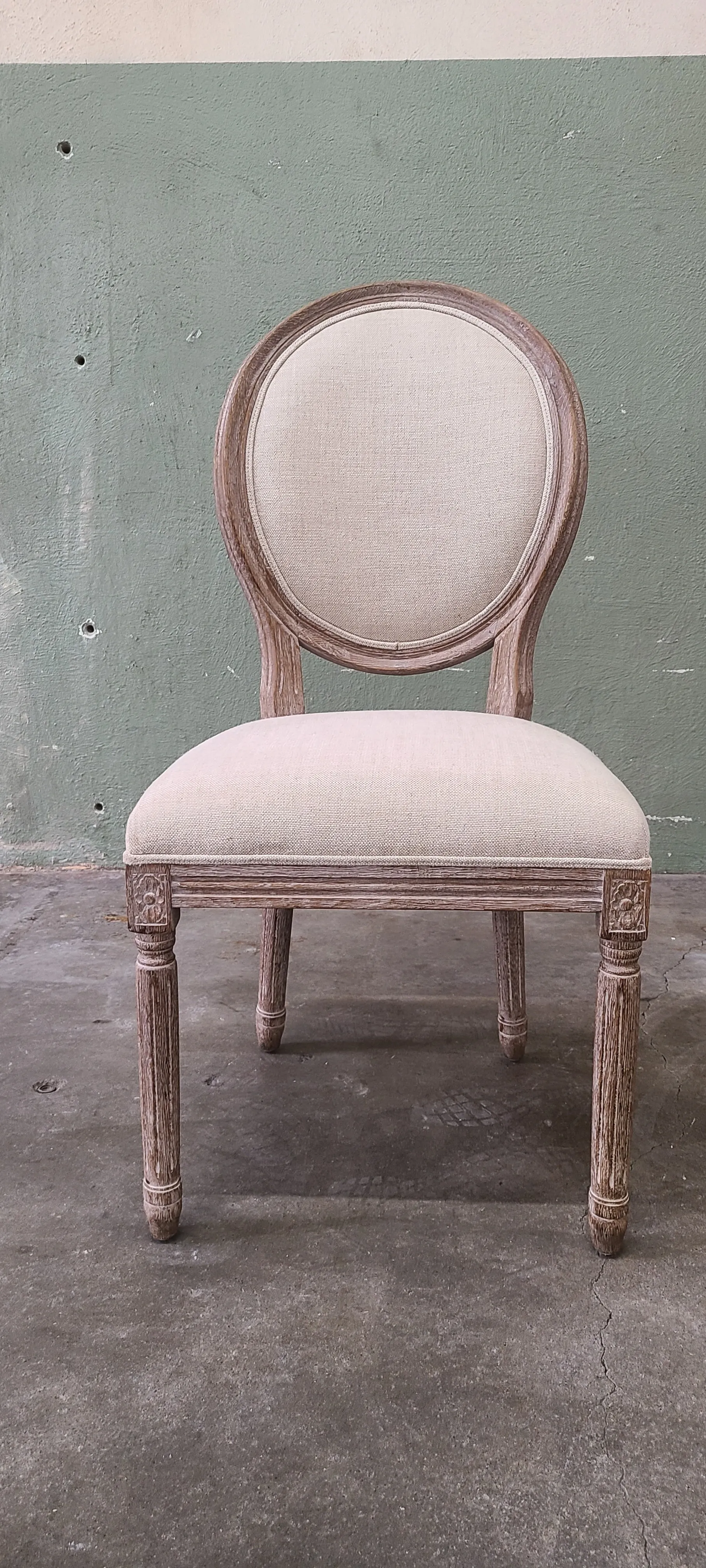 White Washed Wood and White Chairs