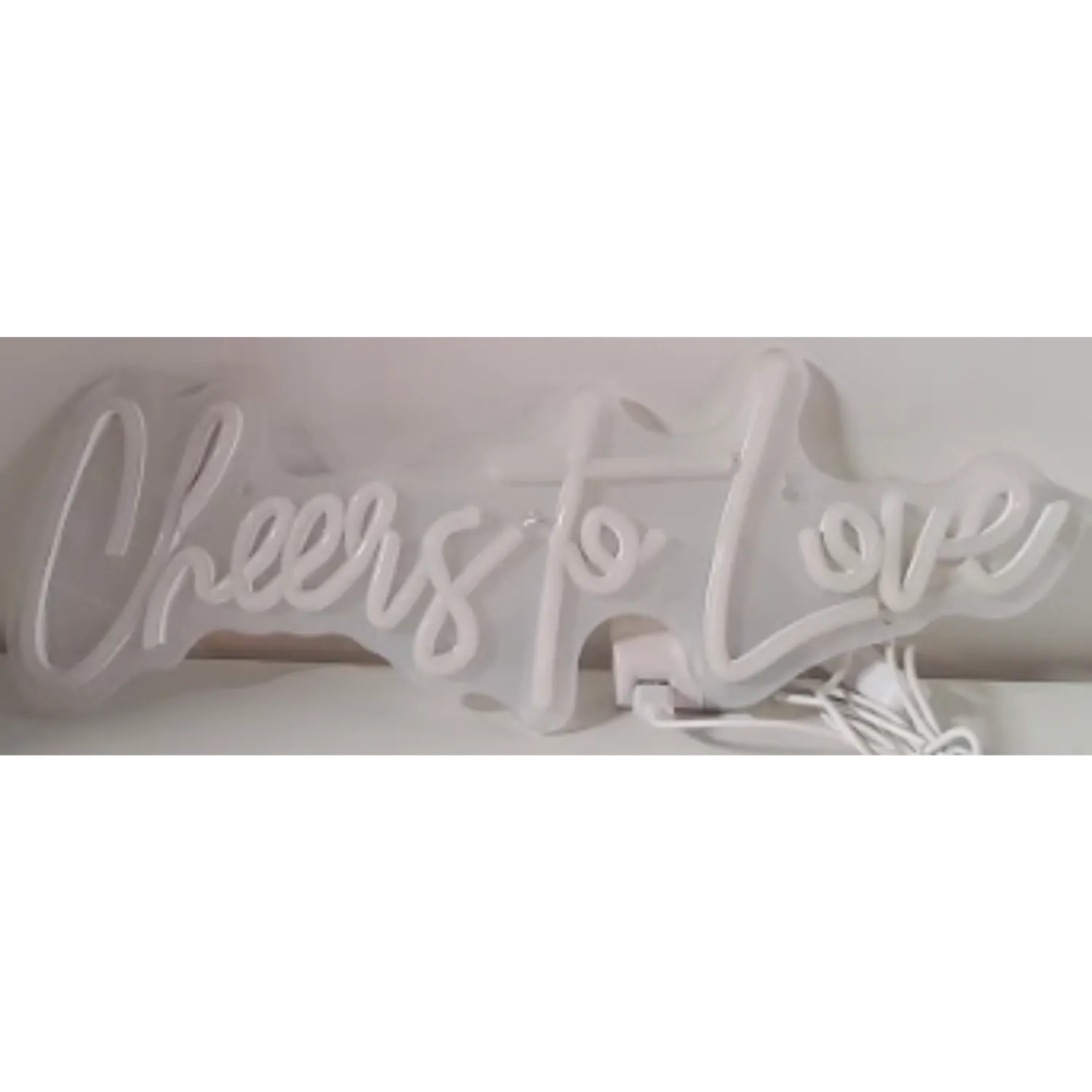 Neon Cheers to Love Sign