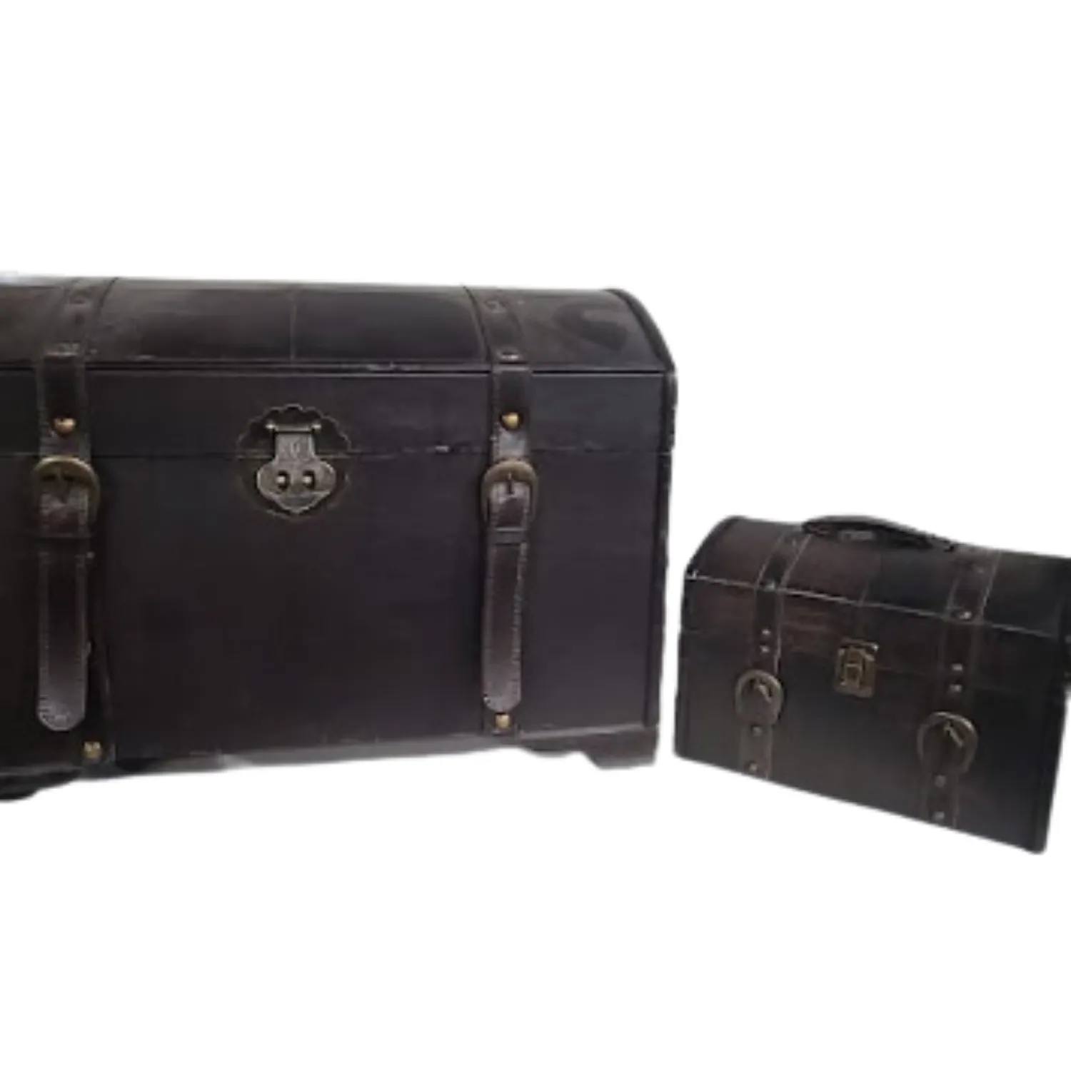 Leather and Wood Chest