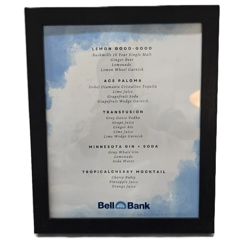 Black Wood Frame 8"x10"