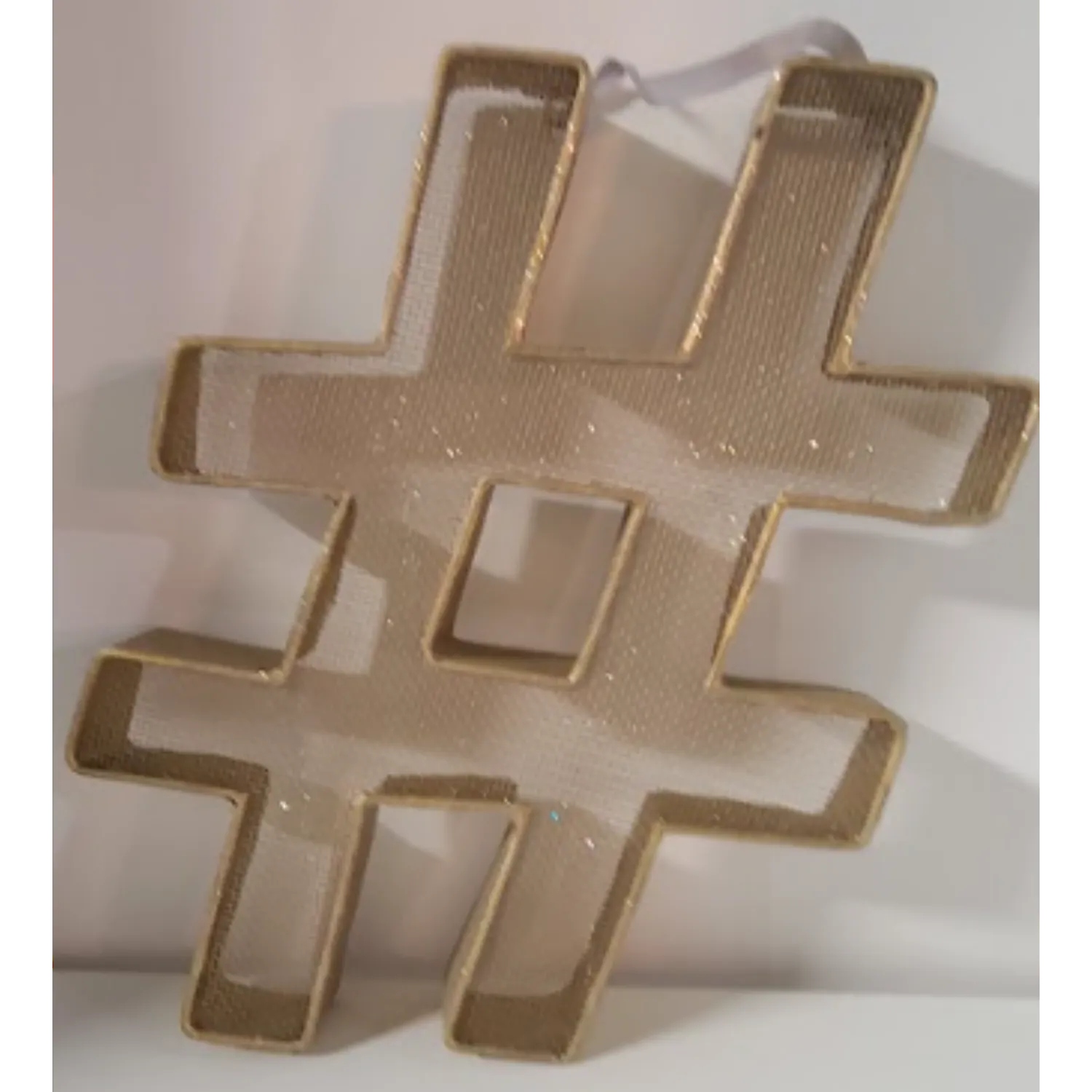 Gold Glitter Hashtag