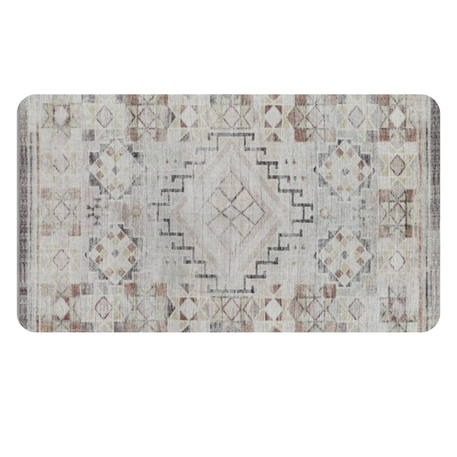 Diamond Black Gray Rug