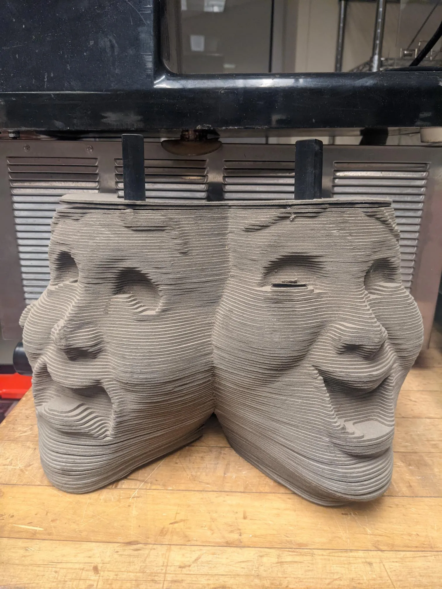paper drama masks sculptures 