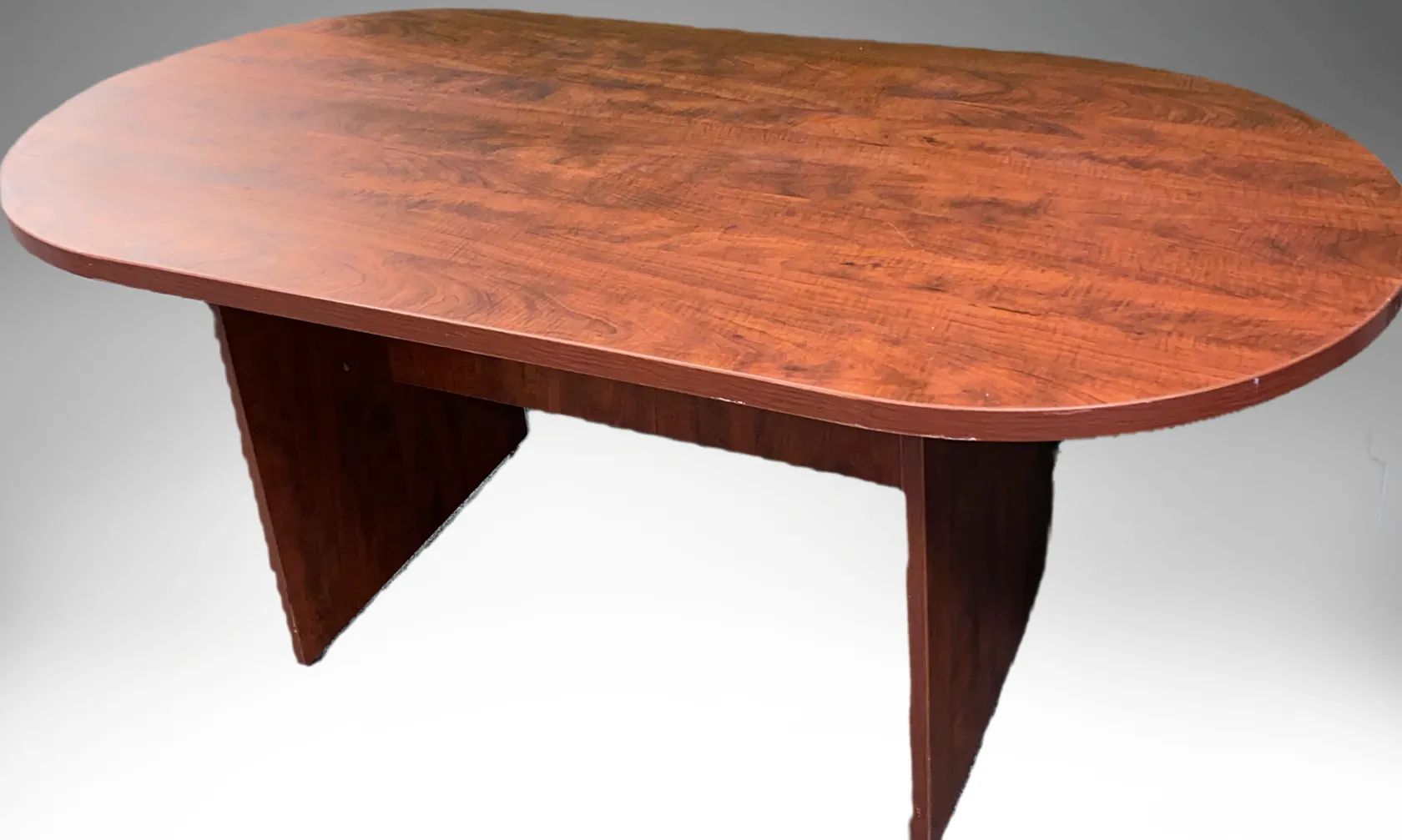 Table Round Mahogany 71" by 35"