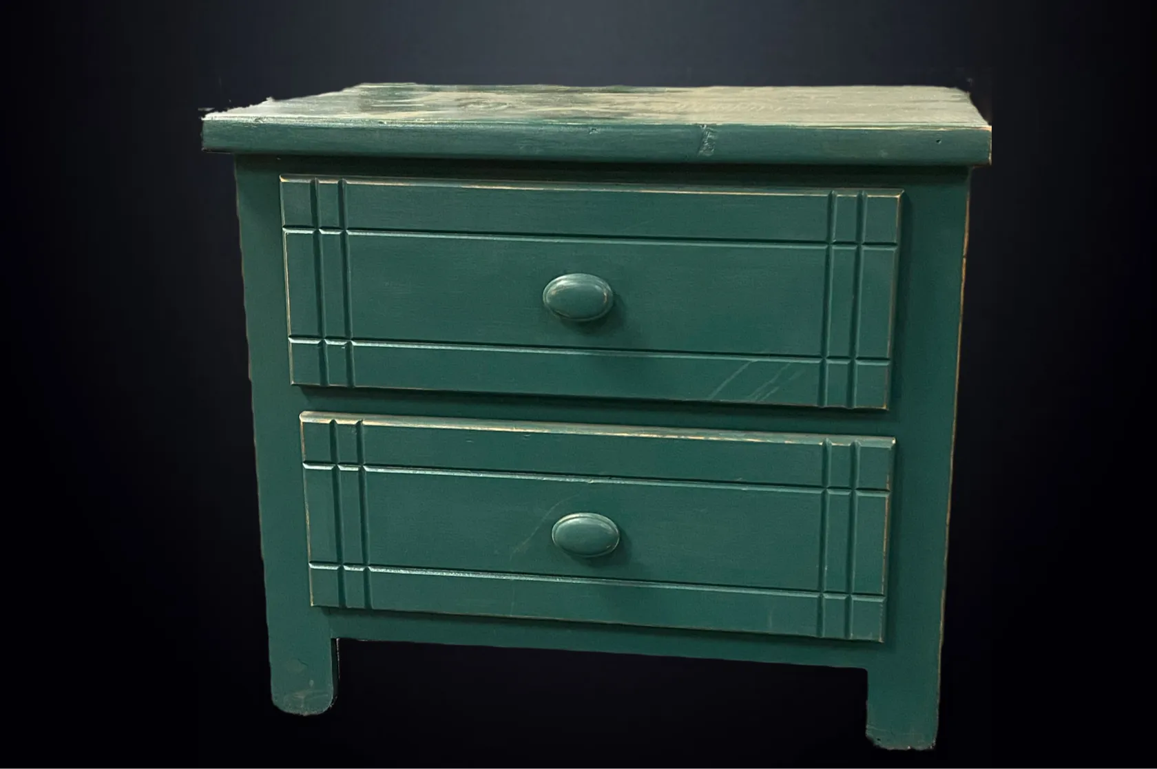 Nightstand Green Wood