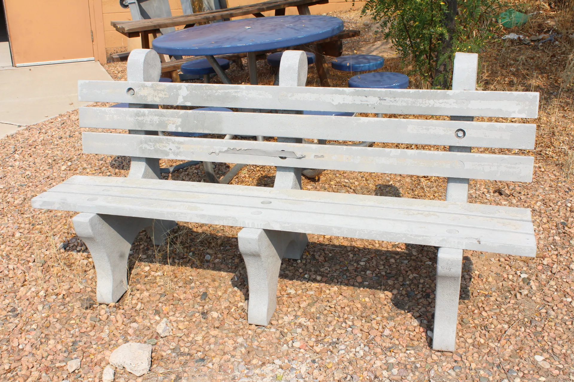 Bench Outdoor Fake Concrete