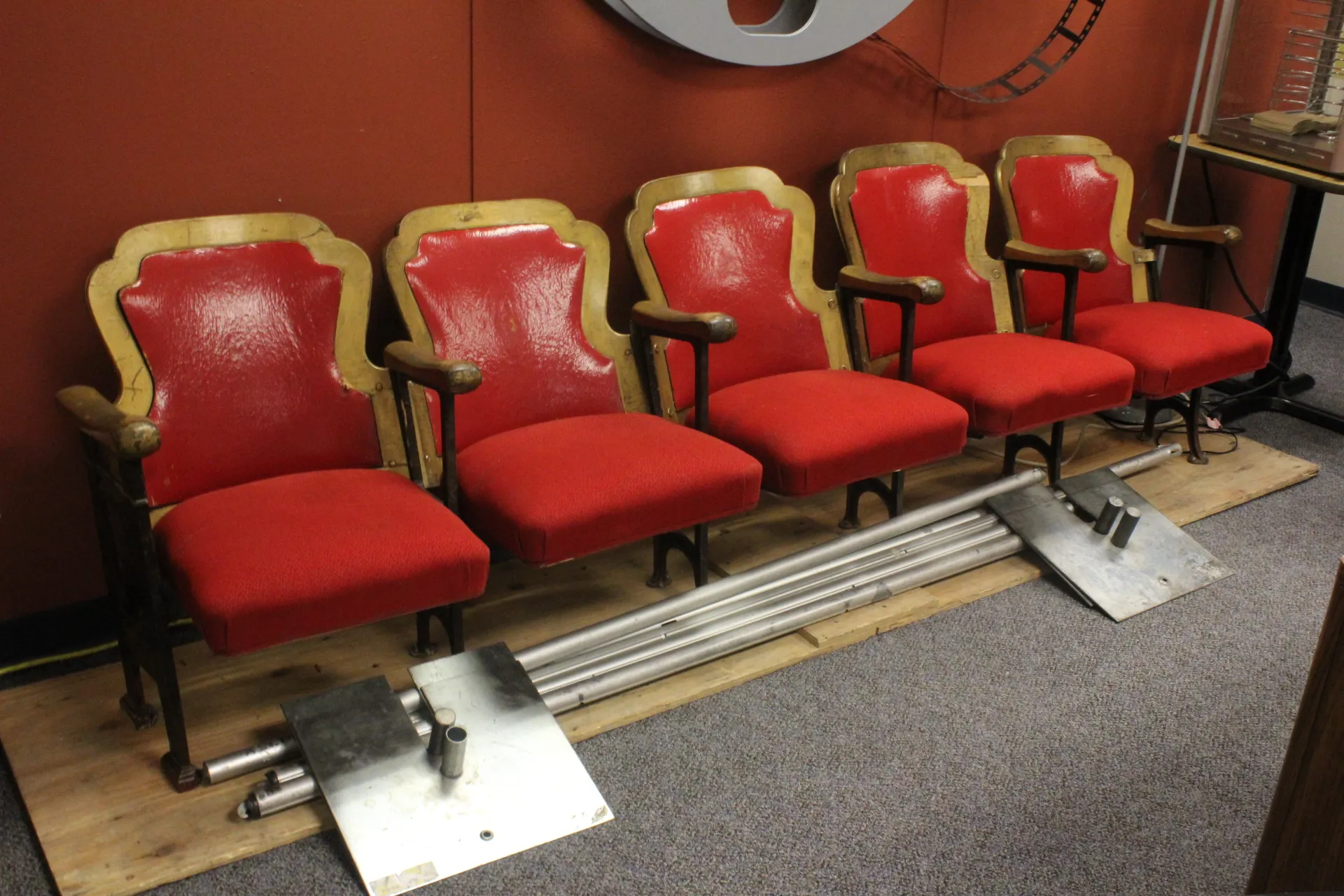 Theater Seating Red Vintage