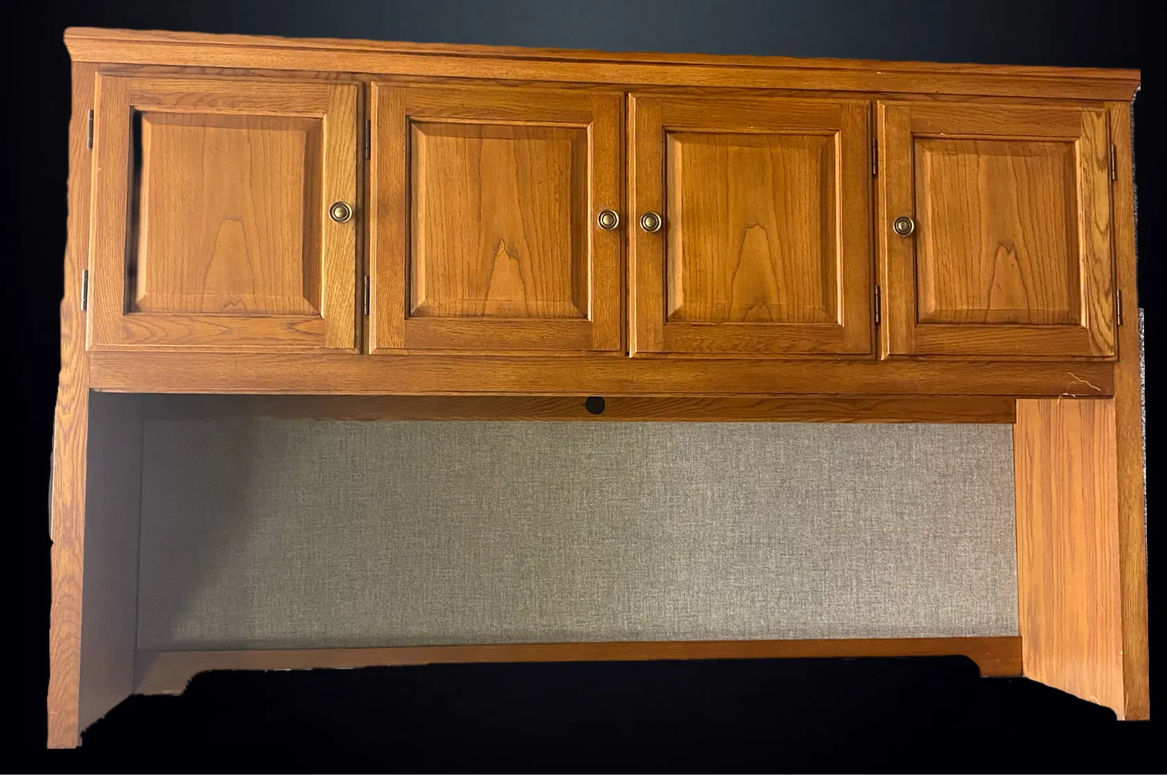 Hutch Overhead Desk Tan