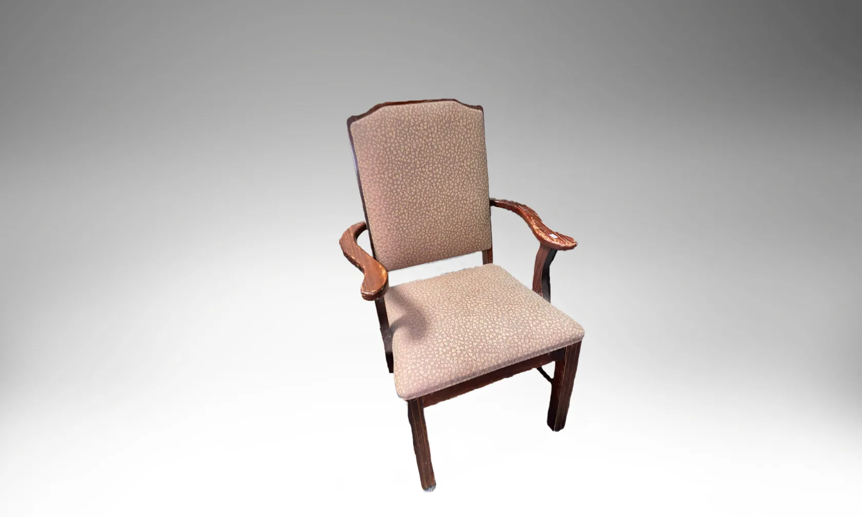 Chair Pink and Mahogany