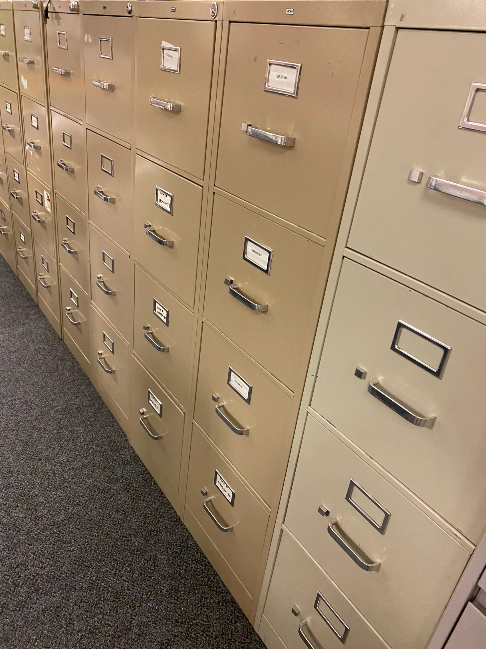 Cabinets Filing Various Colors "Reception Lobby"