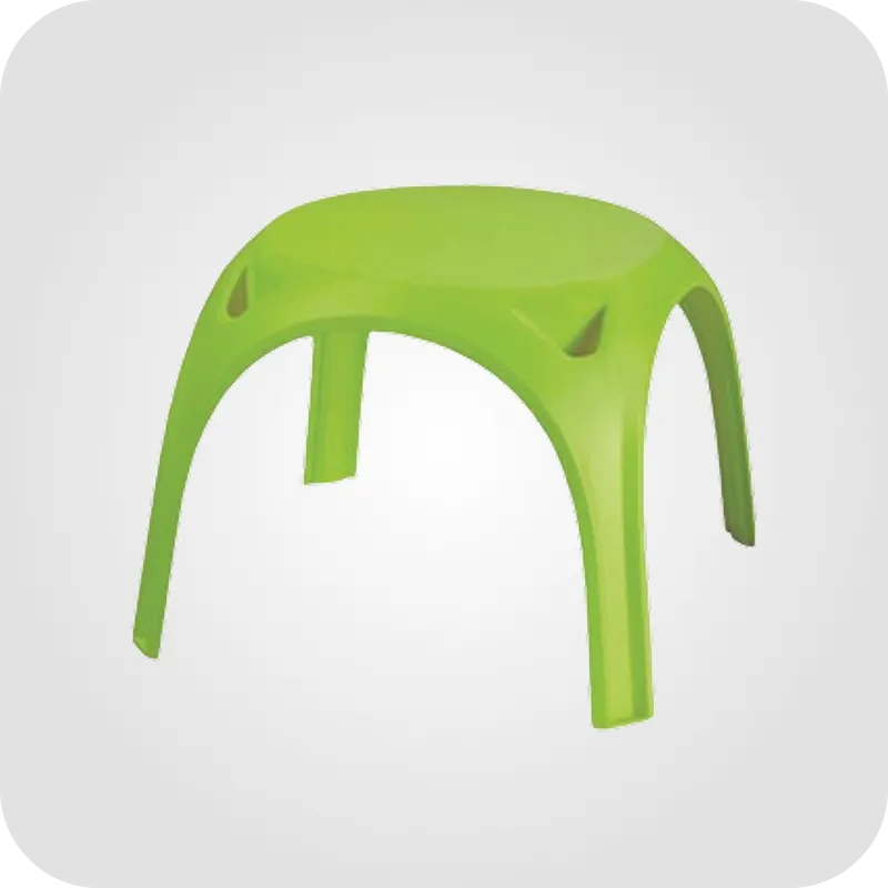 Green square kids table