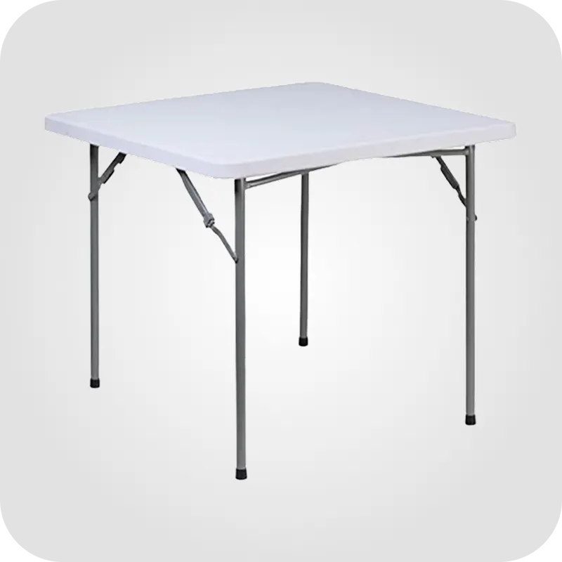 Square plastic table