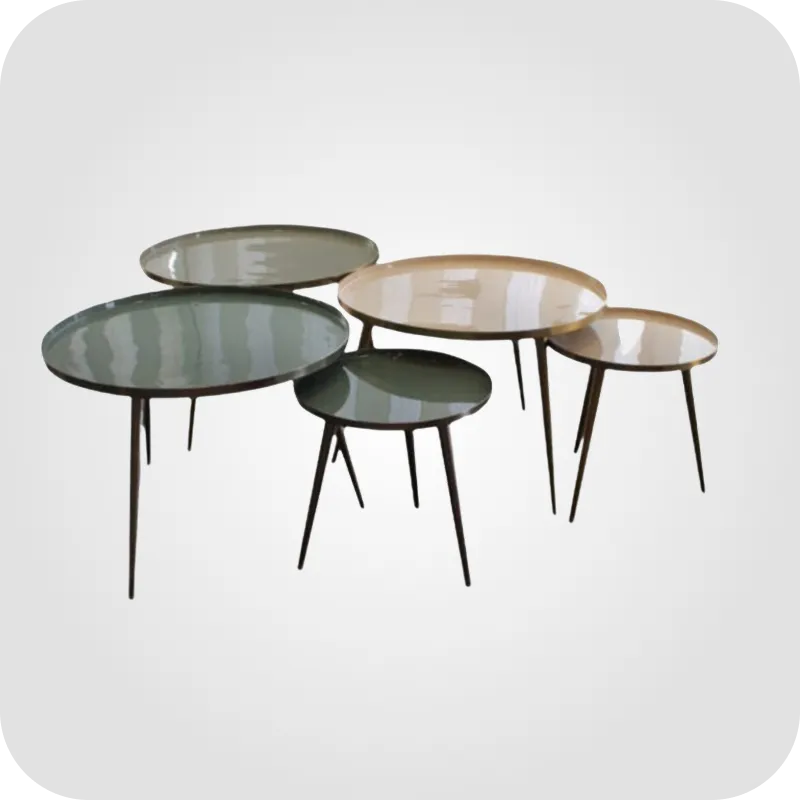 Bubble tables round coffee table