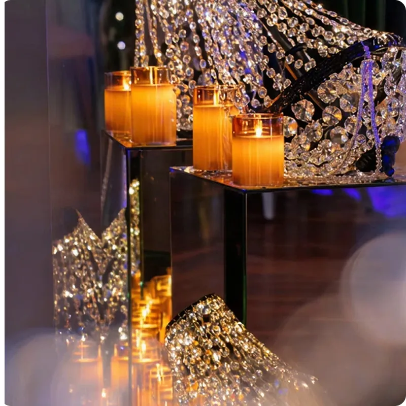 Golden Glow Candle Display
