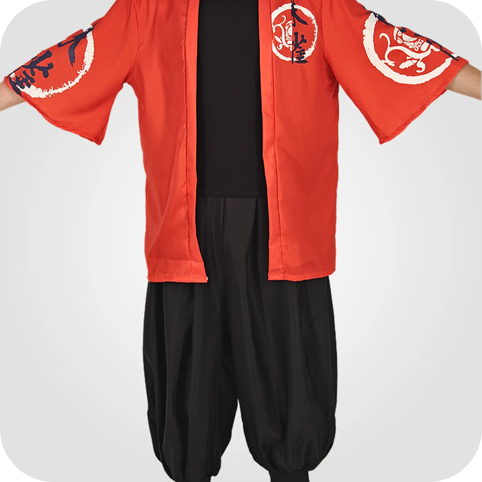 Red Japanese Kimono Set