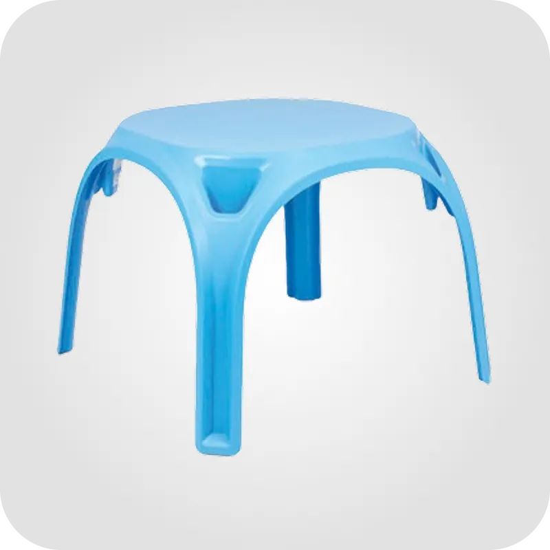 Blue square kids table