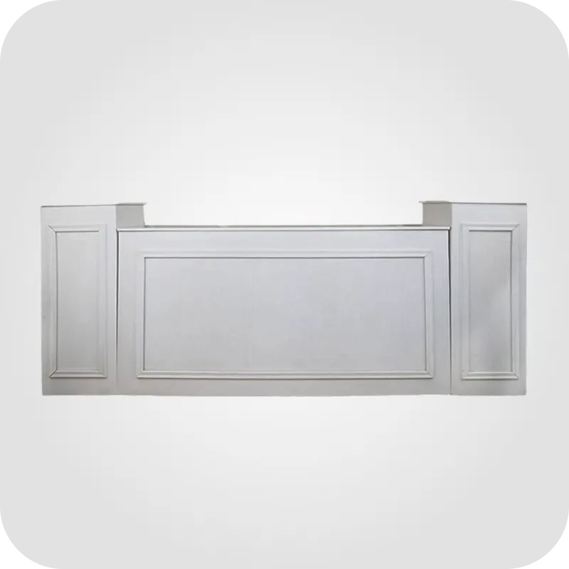 White wooden bar