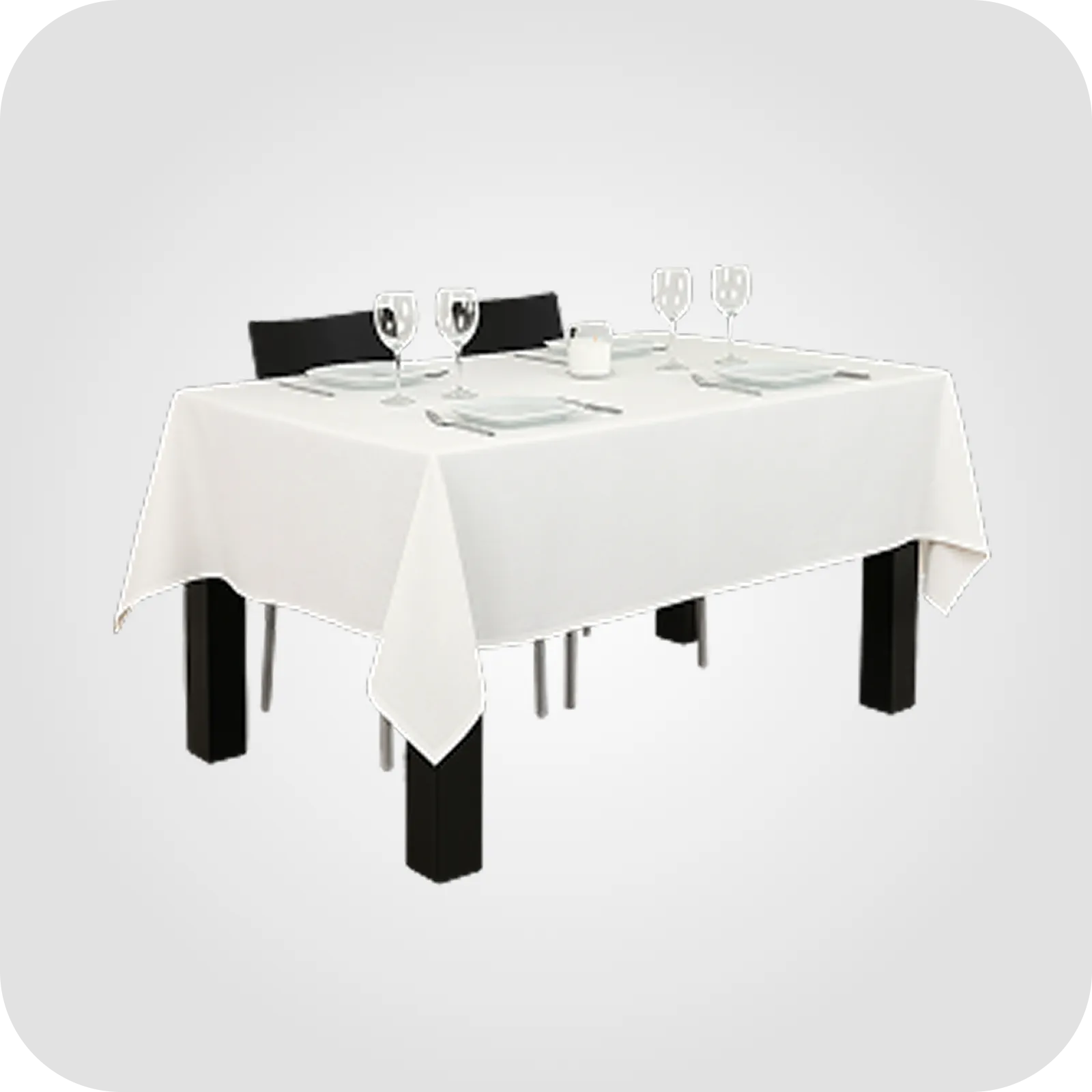 Linen Look Tablecloth