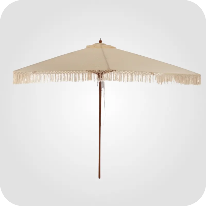 Umbrella with tassels