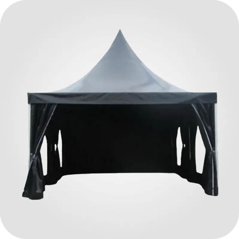 Marquee �?? black with side 5x5m