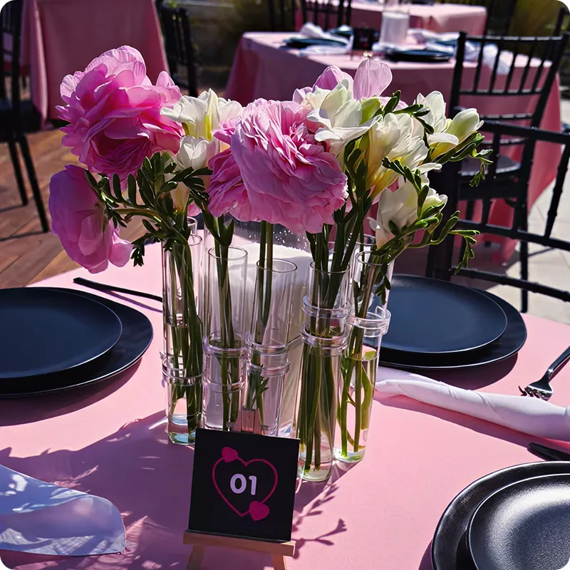 Pink Rose Centerpiece