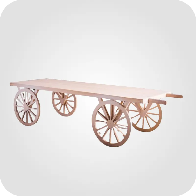 Festival white (wooden food cart)